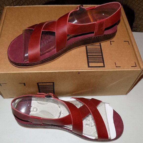 Chaco Shoes - New Chaco Wayfarer Wine leather EU40 US9